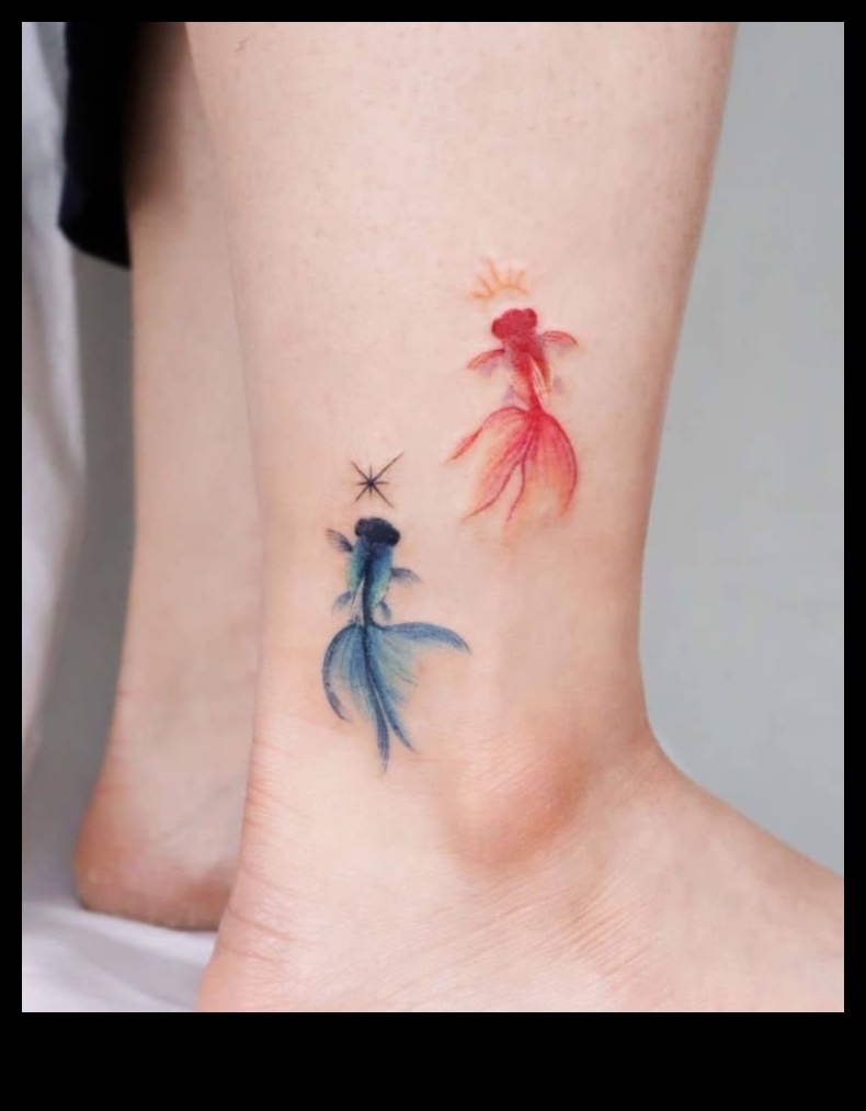 Matēta elegance: mākslinieciskums dinamiskos akvareļu tetovējumos