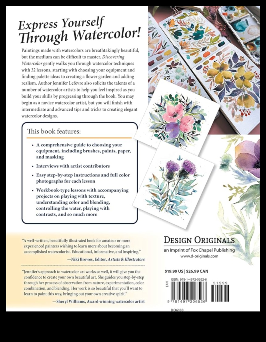 Gleznotāja palete: izsakiet sevi ar akvareļu tinti